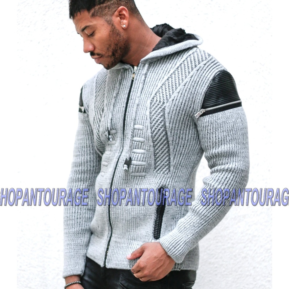 Young Republic SW5061 Hooded Knitted Zip Cardigan